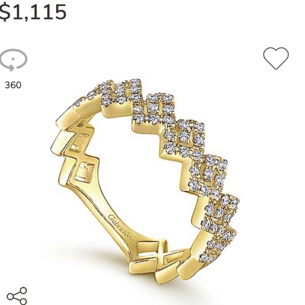 DIAMOND GOLD RINGS from Gabriel & Co 14k Gold & diamond rings - Picture 3 of 16